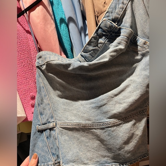 Zara denim asymmetrical top - Picture 14 of 14